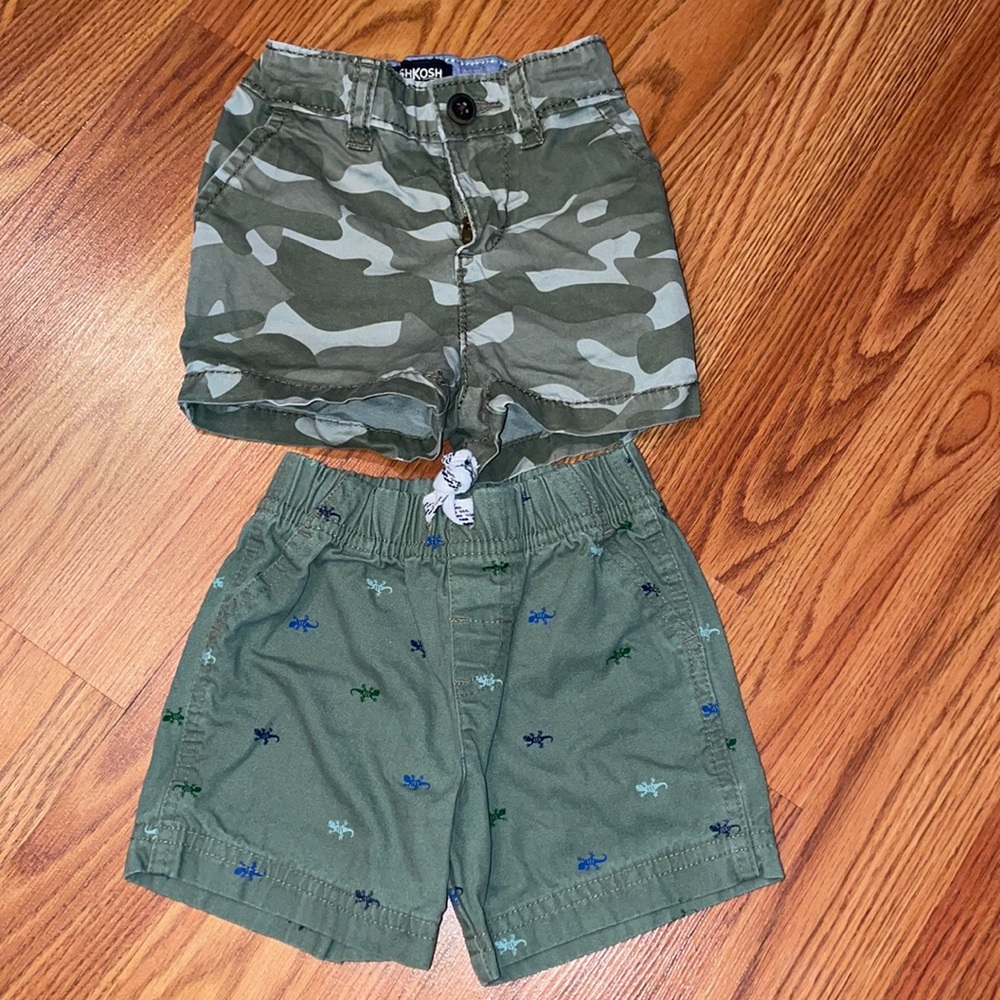 Boys shorts size 6-9 months and 9 months Carter’s and OshKosh